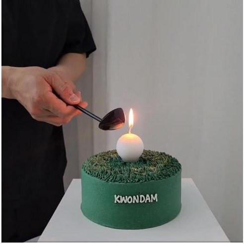 권담 골프공초 3개 미니골프채 한셋트 생일초 케이크초 파티초, 미니골프채+골프공초3개셋트