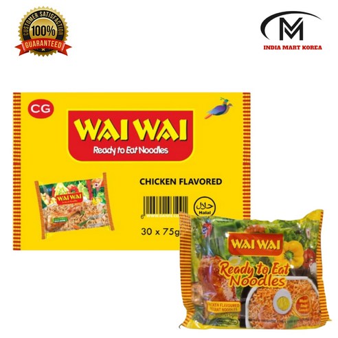 Wai Wai Nepali Instant Noodles  (Halal Chicken) 와이와이 네팔라면 15pic