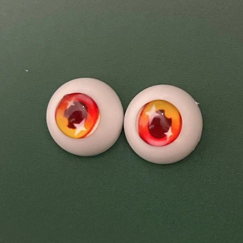 인형눈 12mm/14mm 2 쌍 만화 안구 DIY 장난감 눈 플러시 동물 액세서리 인형 BJD, [01] 12mm, [07] 2