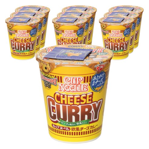 닛신 컵누들 유럽풍 치즈카레맛 85g, 10개