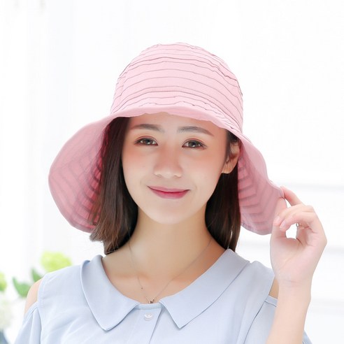 DFMEI 썬캡 여모자 여름공수 챙 선캡 접이식 여행 비치 등산 모자 선캡입니다., DFMEI 자주색