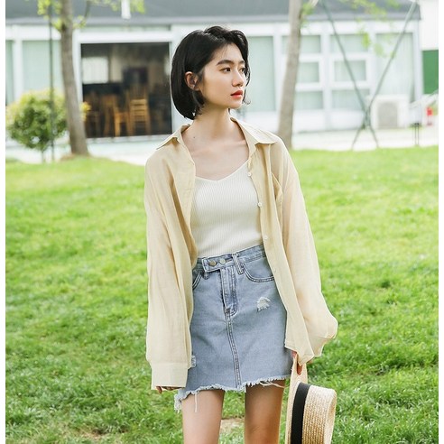 SU 여성 셔츠 모리 태양 보호 의류 얇은 코트 한국어 스타일 느슨한 슈퍼 요정 서양식 탑 여름 새로운