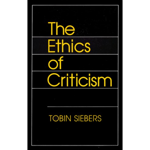 (영문도서) The Ethics of Criticism Paperback, Cornell University Press, English, 9781501728112