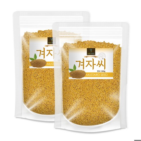 퓨어영 겨자씨 500g 백개자 백겨자 겨자 씨앗, 2개