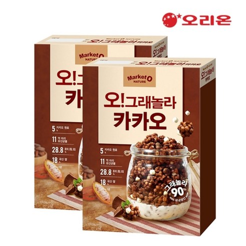 오그래놀라 카카오 시리얼, 300g, 2개