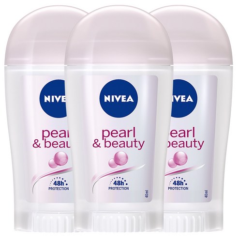 니베아 데오드란트 스틱 펄 앤 뷰티 40ml X 3, 3개