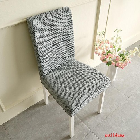 puildaug 의자 커버 보편적 인 좌석 커버 식당 의자 간단한 탄성 두꺼운 의자 커버, 짠대마재 1