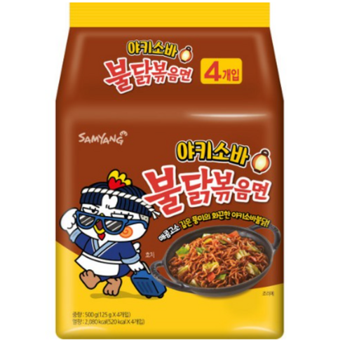 삼양 야끼소바 불닭볶음면 125g 봉지라면, 7개