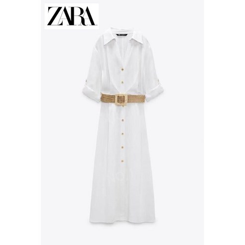 자라 벨트 셔츠 화이트 원피스 zara 여름