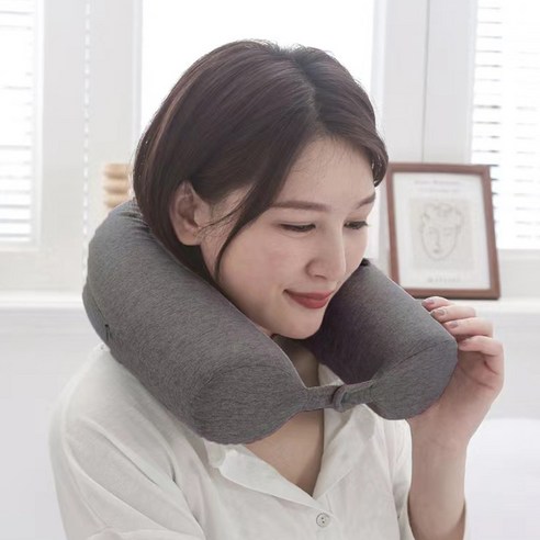 [4컬러] 워더미 간편 여행용 캠핑 각도조절 접히는 목쿠션 목베개 Z400, 딥그레이 A