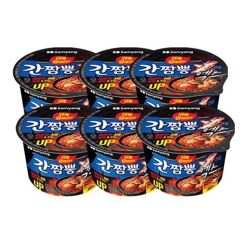 삼양 큰컵 간짬뽕 엑스 115g, 6개