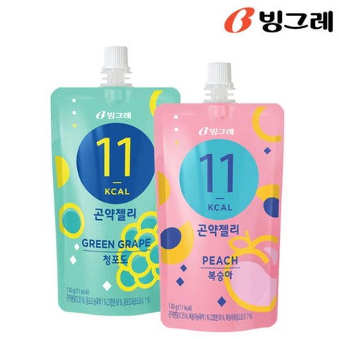 빙그레 곤약젤리 청포도 130g 30개 세트