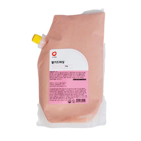 소스공방 냉장 딸기드레싱 2kg T 딸기소스 소스공방 냉장 딸기드레싱 2kg T 딸기소스