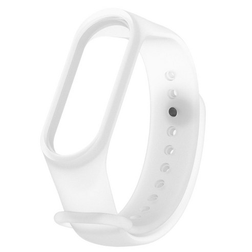 Mi Band 5/6 용 소프트 교체 팔찌 팔찌 시계 밴드 스트랩, 하얀색, 손목 둘레 5.5-8.7 인치, TPU