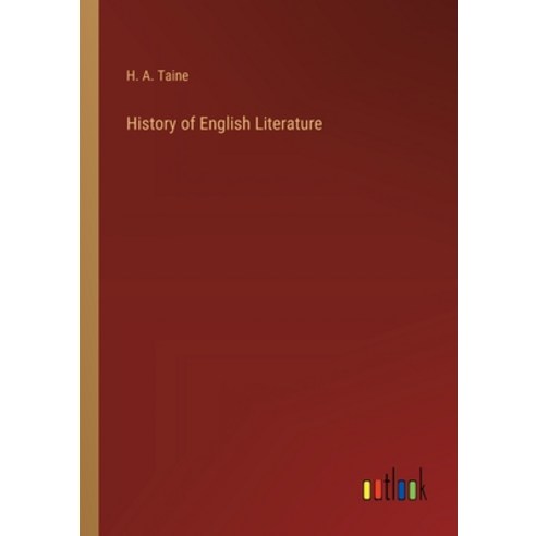 (영문도서) History of English Literature Paperback, Outlook Verlag, 9783368175269