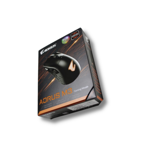 AURUS GIGABYTE RGB Fusion 게이밍 유선 마우스 GM-AORUS M3, 무광블랙