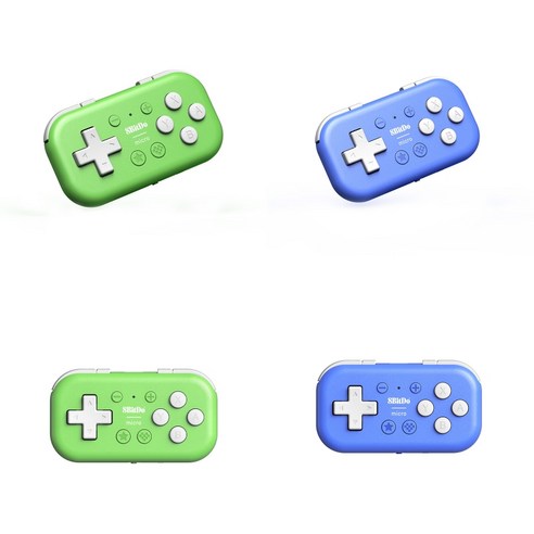 8BitDo 게임패드 마이크로 블루투스 컨트롤러 16키 NS Micro 게임패드, 1개, 그린