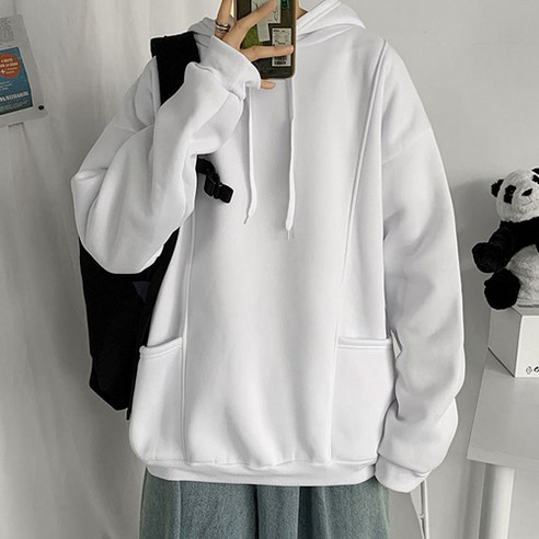 DX3 무지 기모 후드티