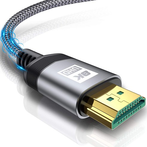 sweguard HDMI Ver2.1 UHD 8K 케이블 8K, 1개, 2m, 회색