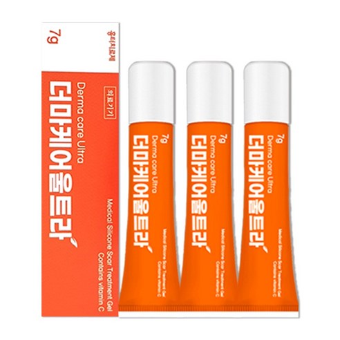 (2+1) 더마케어 울트라 겔 7g 화상 흉터 연고 겔, 1개 마데카솔겔