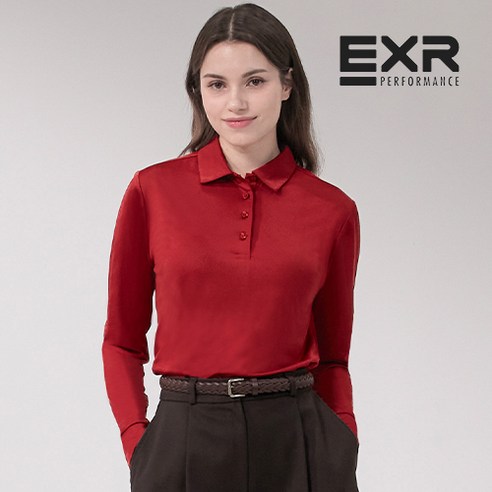 EXR 여성 긴팔 골프웨어 PK 카라티