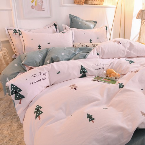 GoGold 침구 - 두 꺼 운 보온 순면 마모 침구 4 종 세트 1.2m / 1.5m / 1.8m, SKU-15