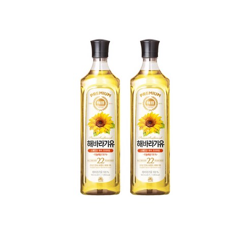 <올따옴> 해표 해바라기유 900ml 2입, 1개