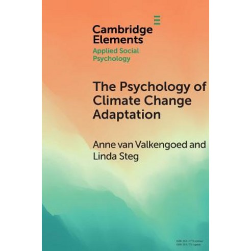 The Psychology of Climate Change Adaptation Paperback, Cambridge University Press, English, 9781108724456