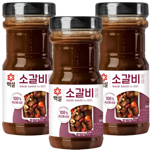 백설 소갈비양념 2.45kg, 3개