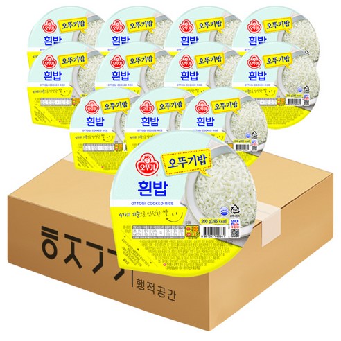 블루존 맛있는 오뚜기밥 흰밥 200g x 12개입 세트, 12개