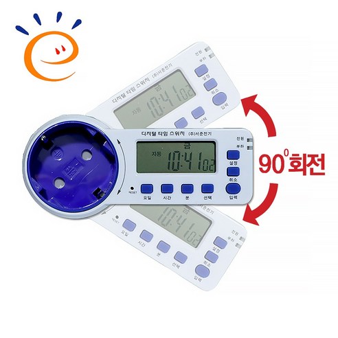 서준전기 무소음 디지털 타임스위치 콘센트 1구 SJD-CR16H, 1개