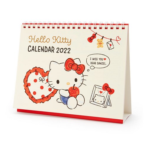 산리오 2022탁상달력 헬로키티 폼폼푸린 쿠로미 큐티 캐릭터 달력