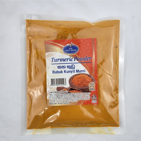 킹 푸드 PAK TASTY BRAND 터머릭 파우더 100g PAK TASTY BRAND TURMERIC POWDER 100g ...