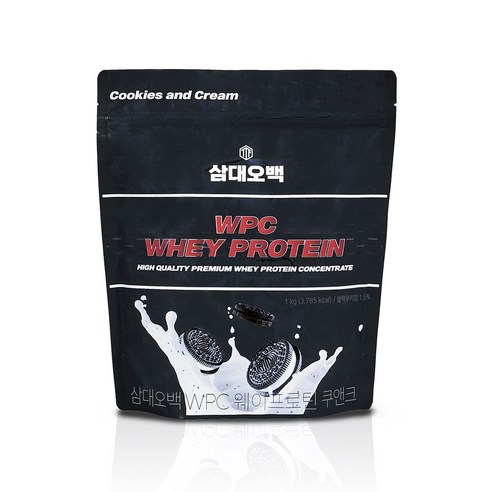 삼대오백 매시브 WPC 웨이 프로틴 단백질보충제 쿠앤크 1kg