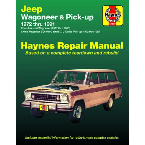 (영문도서) Cherokee & Wagoneer 1972-83 Grand Wagoneer 1984-91 & J-Series Pick-Up 1972-88 Paperback, Cherokee & Wagoneer 1972-83..., English, 9781563922428