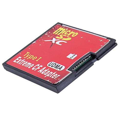 SD-CF 어댑터 SDHC/SDXC-컴팩트 플래시 CF 유형 I 카메라용 메모리 카드, 그림, 45x37x5mm, 플라스틱