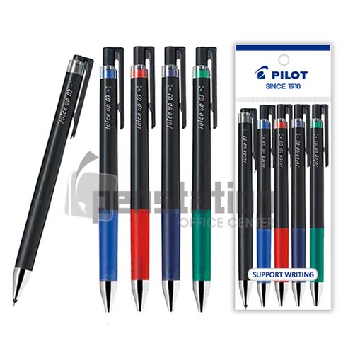 파이롯트 쥬스업 0.3mm 젤볼펜 5개 세트, 0.3mm블랙+블루+레드+블루블랙+그린 5개 세트