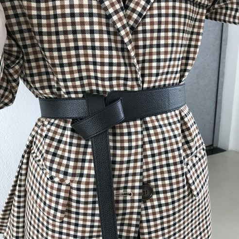 한국 동대문 새로운 허리 인감 레트로 코트 스웨터 벨트 간단한 패션 매듭 벨트