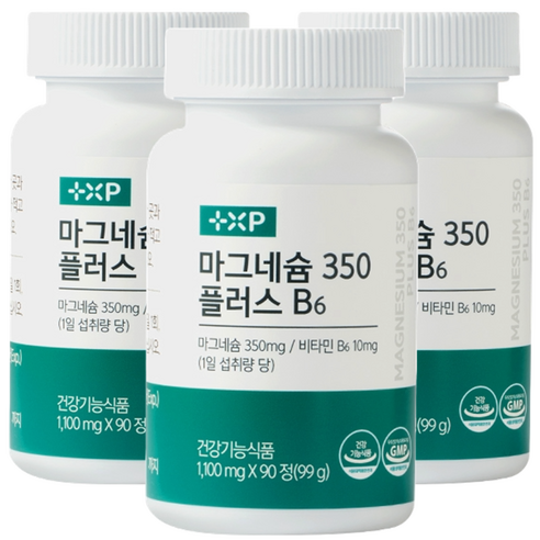 신경 근육 이완 기능성 흡수좋은 글루콘산 마그네슘 영양제 알약, 3개, 90정