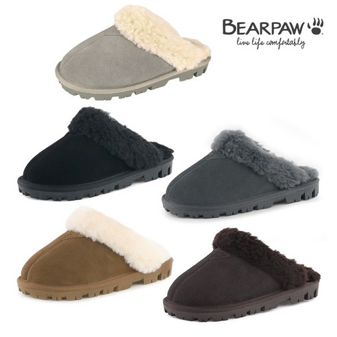 베어파우(BEARPAW) MARY 마리 털 슬리퍼 K814PD-W 5종