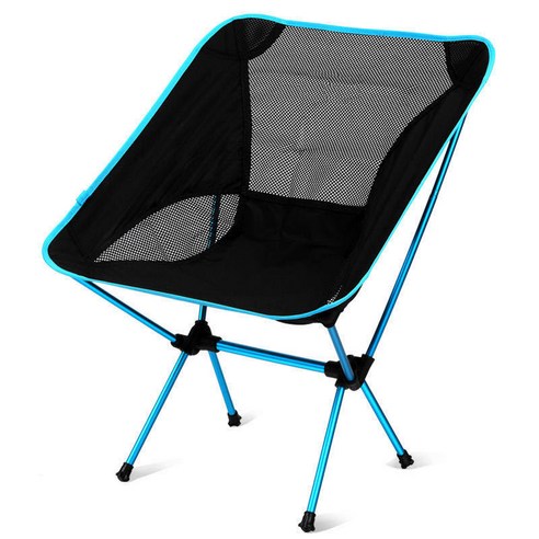 캠핑의자 경량캠핑의자 휴대용 접이식 의자는 야외 캠핑 여행 낚시에 적합함, 파란색