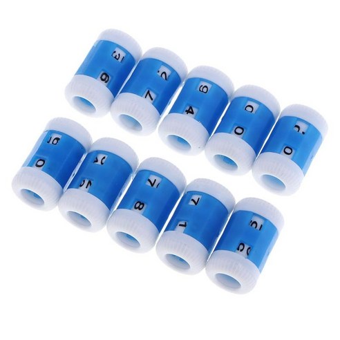 10pcs 플라스틱 뜨개질 바늘 행 카운터 스웨터 직조 스티치 니트 도구, 설명, {"수건소재":"플라스틱"}