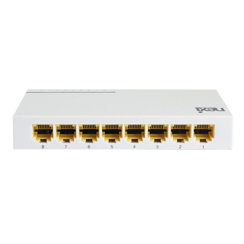 (NEXI) 8포트 100Mbps 스위칭허브 LED인디케이터 월마운트홀