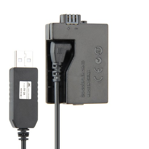 5V USB 전원 어댑터 드라이브 케이블 LPE5 더미 배터리 DRE5 캐논 EOS 450D 500D 1000D에 대 한 커플러 그립, 01 USB