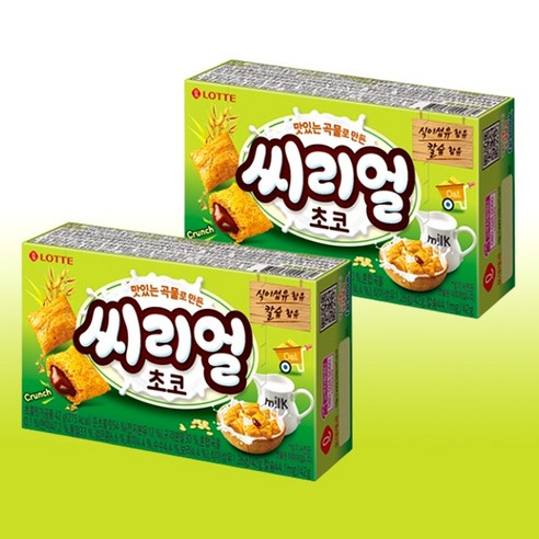 롯데제과 맛있는 곡물로 만든 씨리얼 초코, 42g, 12개