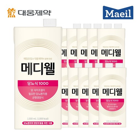 뉴트리웰 당뇨식 1000ML 10개/대용량/당뇨환자식, 10개