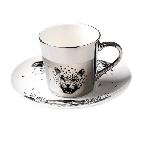 [SW] 거울 반사 커피 잔 유리 차 물 컵 크리 에이 티브 Coffeeware Drinkware, violet_201-300ml