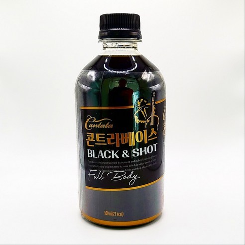 칠성 콘트라베이스 블랙&샷, 500ml, 72개