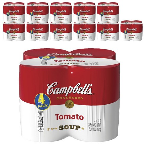 캠벨스 컨덴스드 토마토 수프 4개입, 1.22kg, 12개