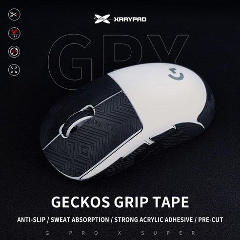 X-RAYPAD PORON 마우스 그립 테이프 GECKO 논슬립패치 바이퍼 GPRO 지슈라 울트라라이트 GPW 등, 바이퍼 얼티메이트 Geckos(레드) 울트라그립 Best Top5